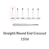 Carbide Burs. FG-1556 Short Shank  Straight Round End Crosscut. Clinic Pack of 100 pcs/bag