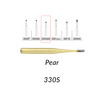 Great White Burs. GW330S Pear 10 pcs.