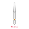 Two Striper Ztech Diamond Bur Friction Grip, 703.8KR ZF, 5/Pack