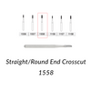 Carbide Burs. FG-1558 Straight Round End Crosscut. 10 pcs.