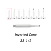 Carbide Burs. RA-33 1/2 Inverted Cone. 10 pcs
