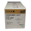 Sutures. Chromic Gut. 563B 5-0 18" C-17 3/8 Circle 12mm 12/Pack