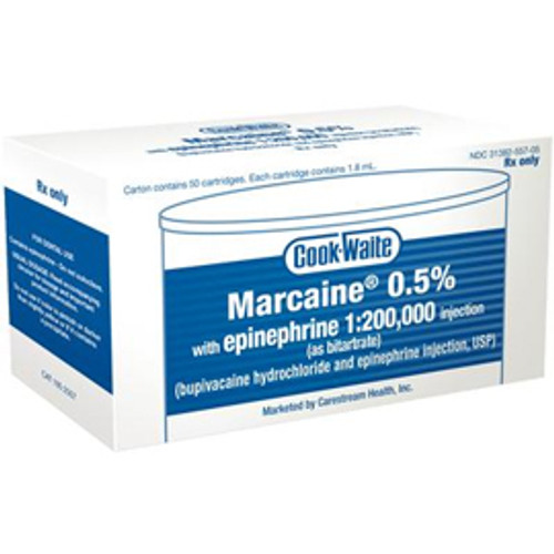 Marcaine – 1.8 ml Injection Cartridges, 50/Pkg