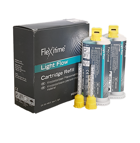 Flexitime® VPS Impression Material, 2 x 50ml Automix Cartridges + Tips