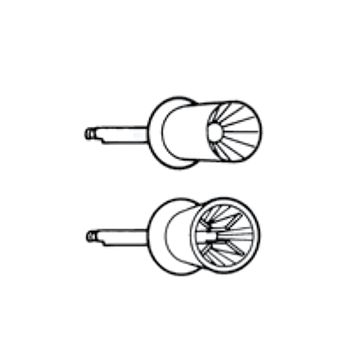 Right Angle (Latch) Prophy Cups. 144 cups