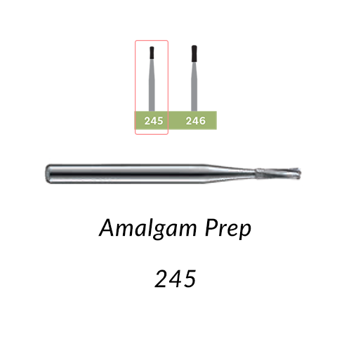 Carbide Burs. FG-245 Amalgam Prep, Clinick Pack of 100 pcs/bag