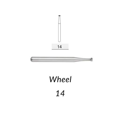 Carbide Burs. FG-14 Wheel. Clinic Pack of 100 pcs/bag