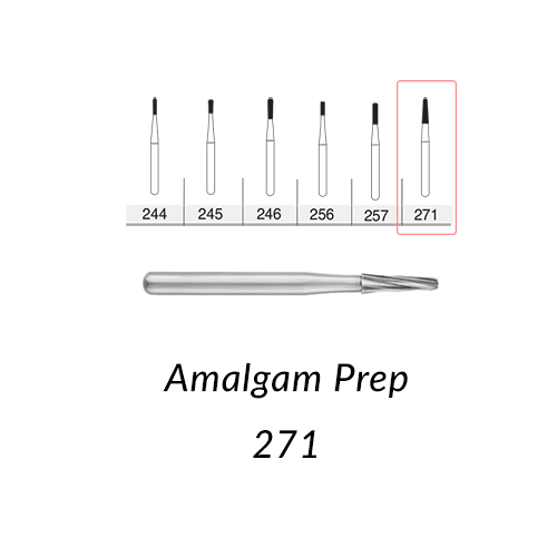 Carbide Burs. FG-271 Amalgam Prep. 10 Pcs.