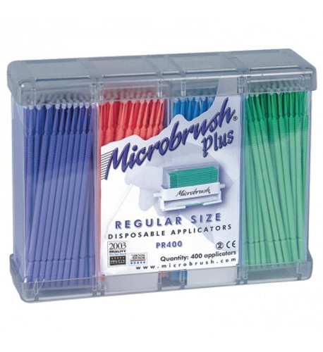 MicroBrush Plus Refill, Regular, Assorted Colors 400/Pack