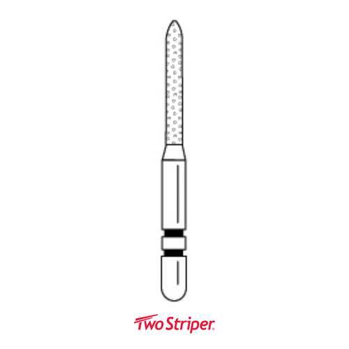 Two Striper Diamond 790.8 Taper Round-End Fine 5/Pack