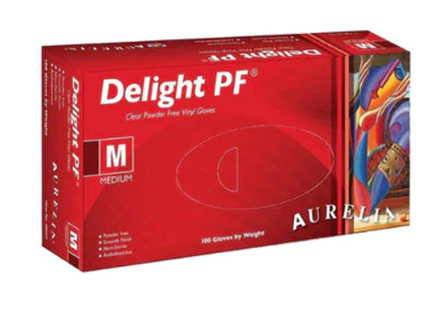 Delight Vinyl Powder Free Gloves