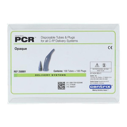 AccuDose PCR Curved Tube & Plug Opaque 100/Pk