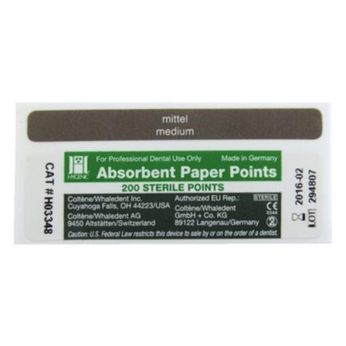 Hygenic Absorbent Points Medium White 200/Box