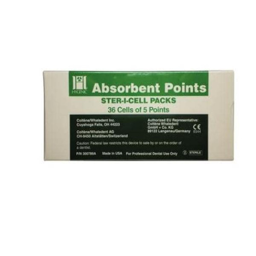 Hygenic Absorbent Points Size 25 White 180/Box