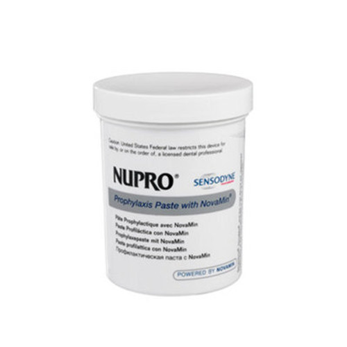 NUPRO Sensodyne Prophy Paste Stain Removal Orange With Fluoride Unit Dose Cups Jar