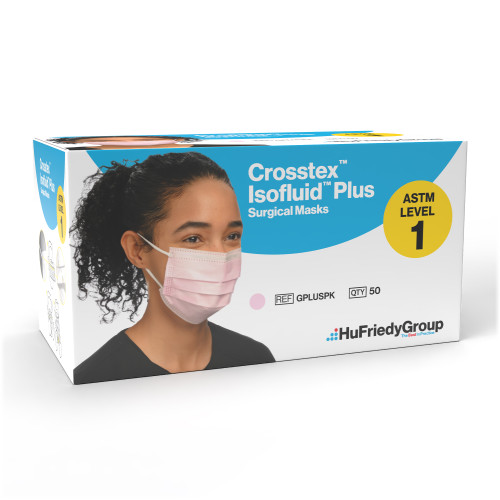 Isofluid Plus Earloop Mask, L1, 50/Box