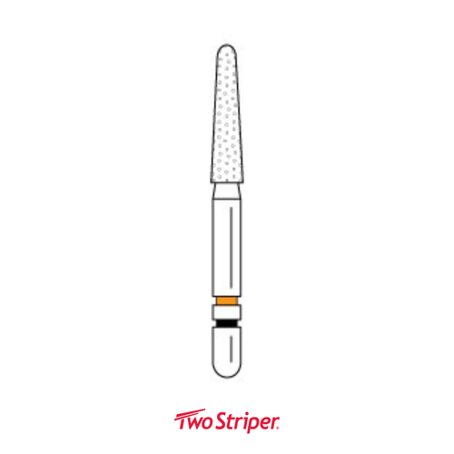 Two Striper Ztech Diamond Bur Friction Grip, 770.8ZF, 5/Pack