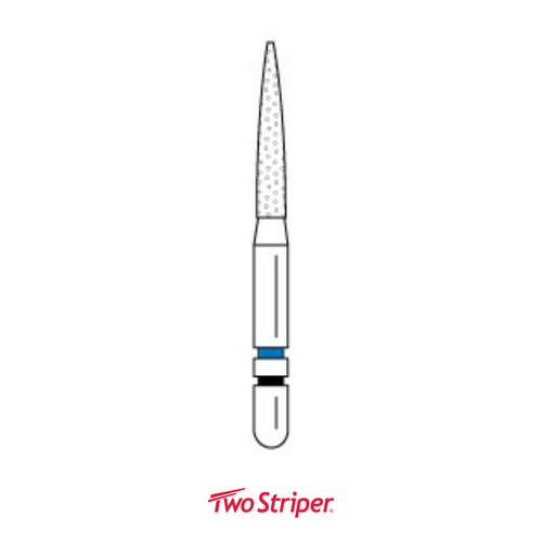 Two Striper Ztech Diamond Bur Friction Grip, 260.8ZM, 5/Pack