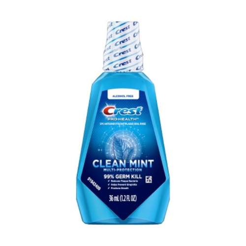 Procter & Gamble, Crest Pro-Health Rinse, Clean Mint, Alcohol-Free, 36 mL, 48/Case, 3700044979
