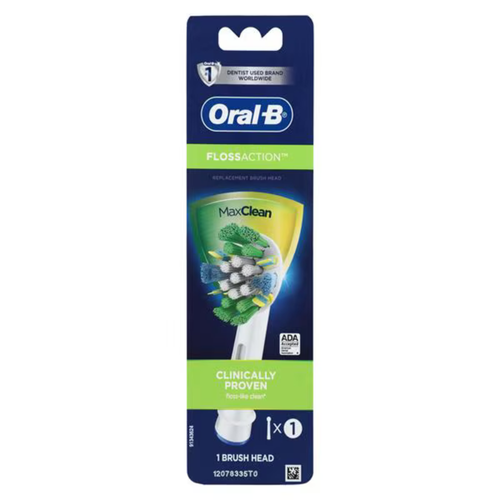 Procter & Gamble, Oral-B FlossAction Brush Head Refills, 6/Pack, 80748070
