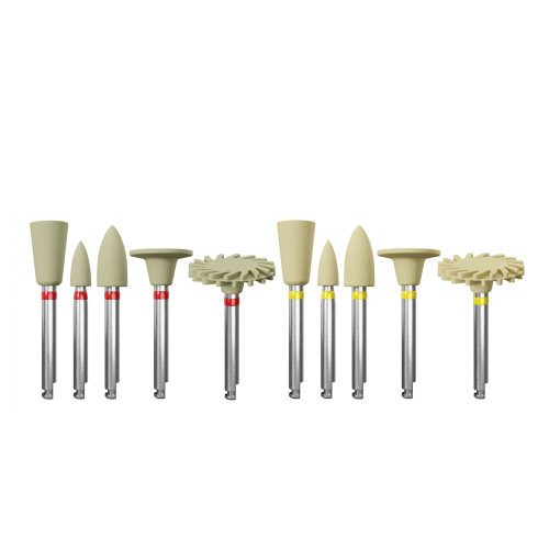 Coltene, KENDA Deluxe Diamond Polishers for Composite and Hybrid-Ceramic, Assortment, RA, 12pcs, 0400.012