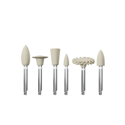 Coltene, KENDA Maximus 1-Step Diamond Polishers for Composite and Hybrid-Ceramic, Assortment, RA, 6pcs, 0380.006