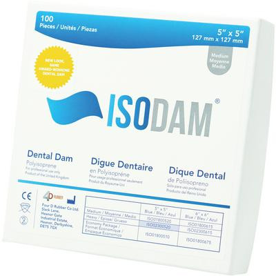 Isodam Polyisoprene Dental Dam, Latex Free, Economy Package