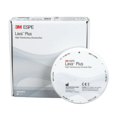 3M-Solventum, 3M Lava Plus High Translucency Zirconia Disc, 69271, 98S x 14 mm, 69271