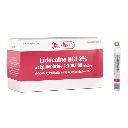 Lidocaine 1:100M Anaesthetic 50/Box