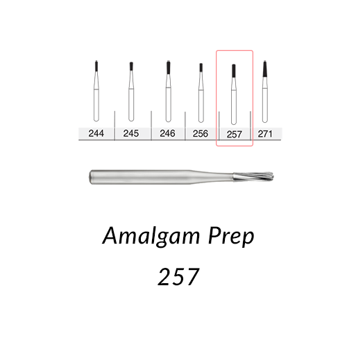 Carbide Burs. FG-257 Amalgam Prep. 10 Pcs.