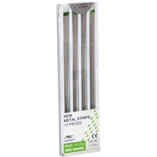 Metal Strips - Medium (No. 600 Mesh - 70 Micron), Green, 12/Pkg