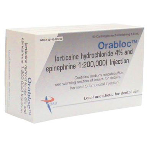 Orabloc 1:200.000 EPI 4% Arti 1.8ml 50/Bx