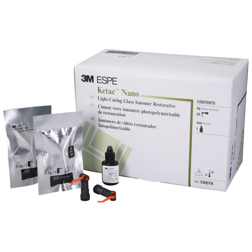 3M Ketac Nano Light-Curing Glass Ionomer Quick Mix Restorative Trial Kit, 3305TK