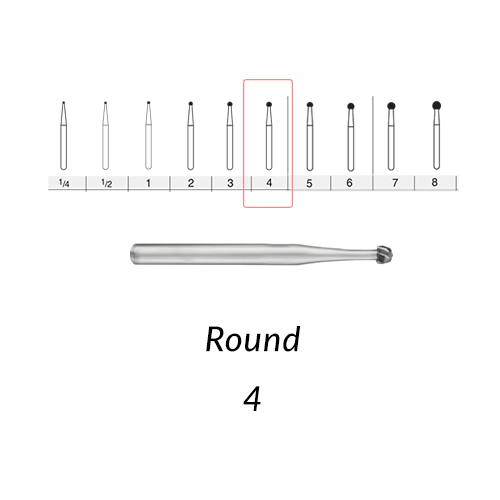 SS White Carbide Burs. FG-4 Short Shank Round. Clinic Pack of 100 pcs/bag