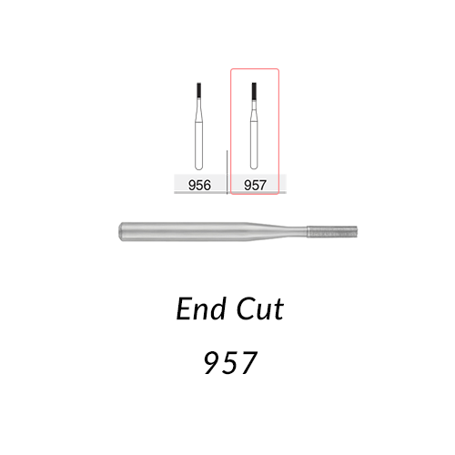 SS White Carbide Burs. FG-957 End Cut. 10 Pcs.