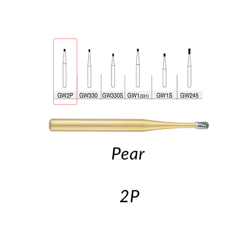 Great White Burs. GW2P Pear 10 pcs.