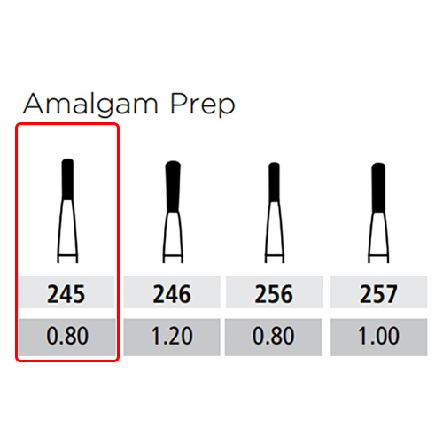 Alpen Carbides FG Amalgam Prep Bur #245 Clinic Pack 100/Pk