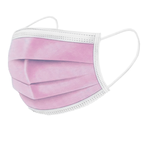 Ear Loop Filter Masks 50/Box Pink