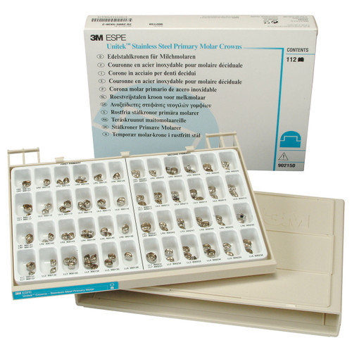 3M Unitek Stainless Steel Primary Molar Crowns, 902150, Kit