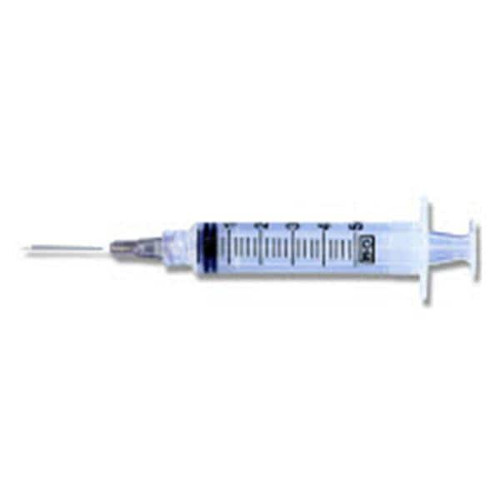 Hypodermic Syringe/Needle 21Gx1" 5cc Green Conventional No Dd Space 100/Box