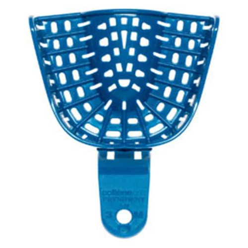 President Disposable Double Arch Impression Tray Perforated #3 12/Bag