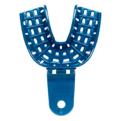 President Disposable Double Arch Impression Tray Perforated #6 12/Bag