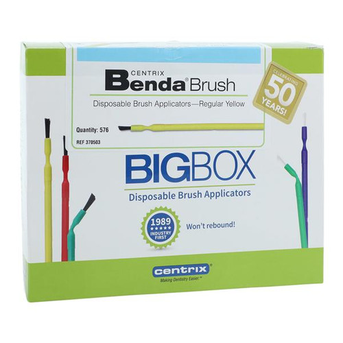 Benda Brush Bendable Brushes Yellow 576/Box