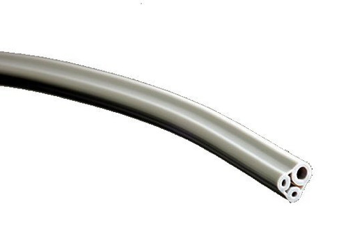 HP Tubing, 3 Hole, Asepsis Straight Gray