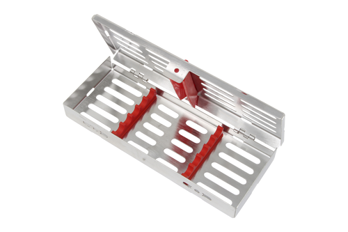 Sterilization Cassette for 5 Instruments - 180x70x22, W/O Lock, Non Detatchable