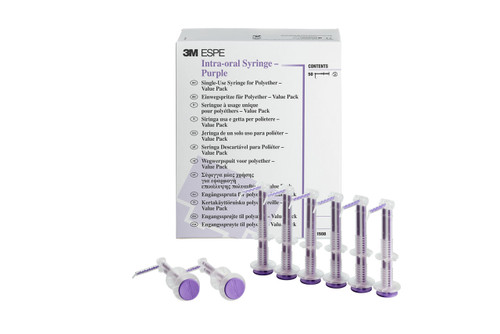 3M Intra-Oral Syringe - Purple Value Pack, 71508, 50/Pack