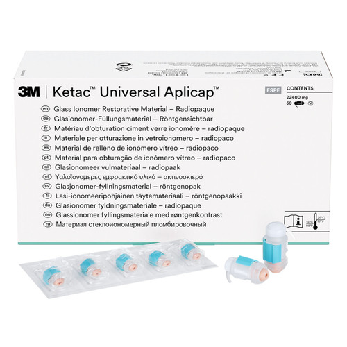3M Ketac Universal Aplicap Glass Ionomer Restorative Shade A2 Refill, 61088, 50/Pack