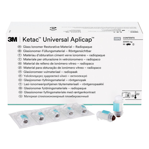 3M Ketac Universal Aplicap Glass Ionomer Restorative Shade A4 Refill, 61096, 50/Pack