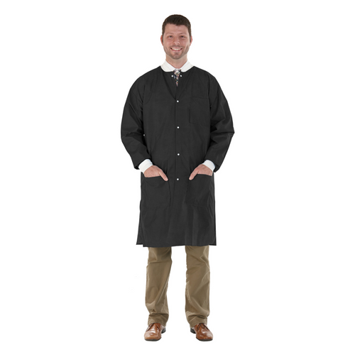 Medicom SafeWear High Performance Lab Coat, jet black
