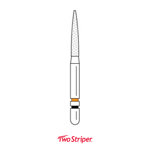 Two Striper Ztech Diamond Bur Friction Grip, L260.8ZF, 5/Pack